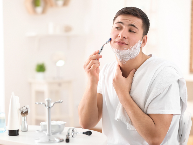 Does Shaving in the Morning Affect First Impressions?
