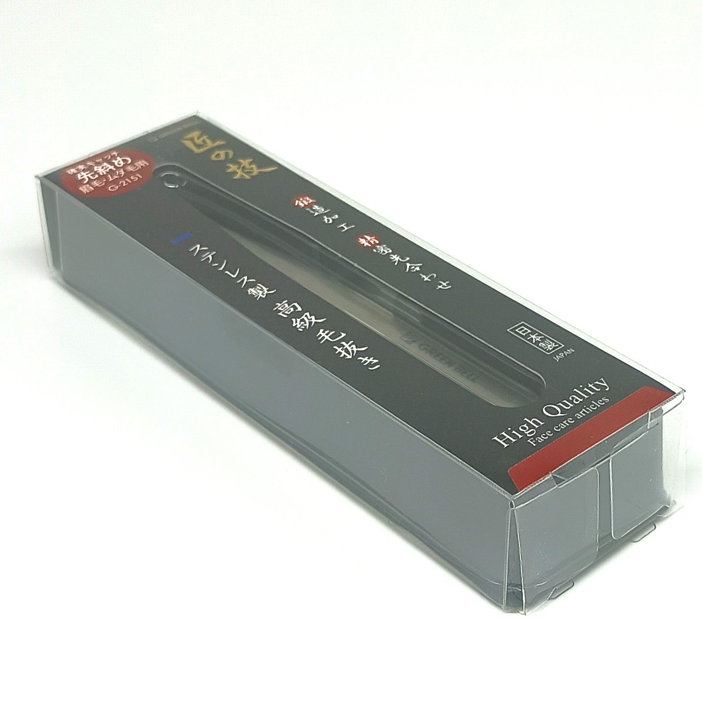 Green Bell Pinzas de Acero Inoxidable con Punta Inclinada Hechas en Japón
