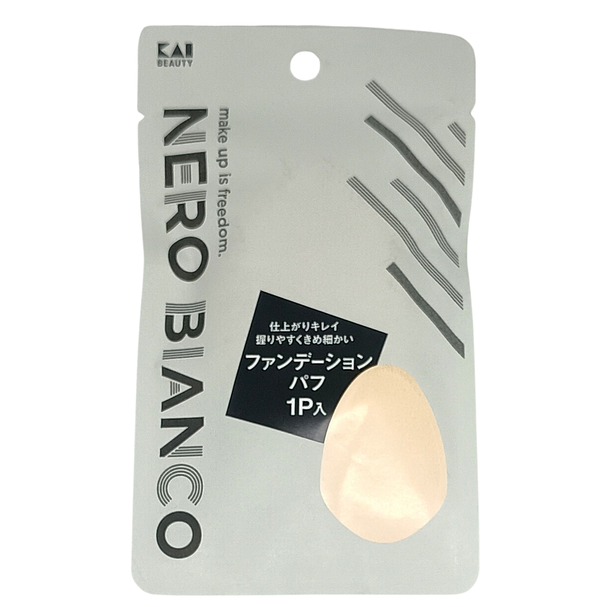 KAI NERO BIANCO Makeup Sponge (NBR) – Foundation Applicator for Liquid & Powder