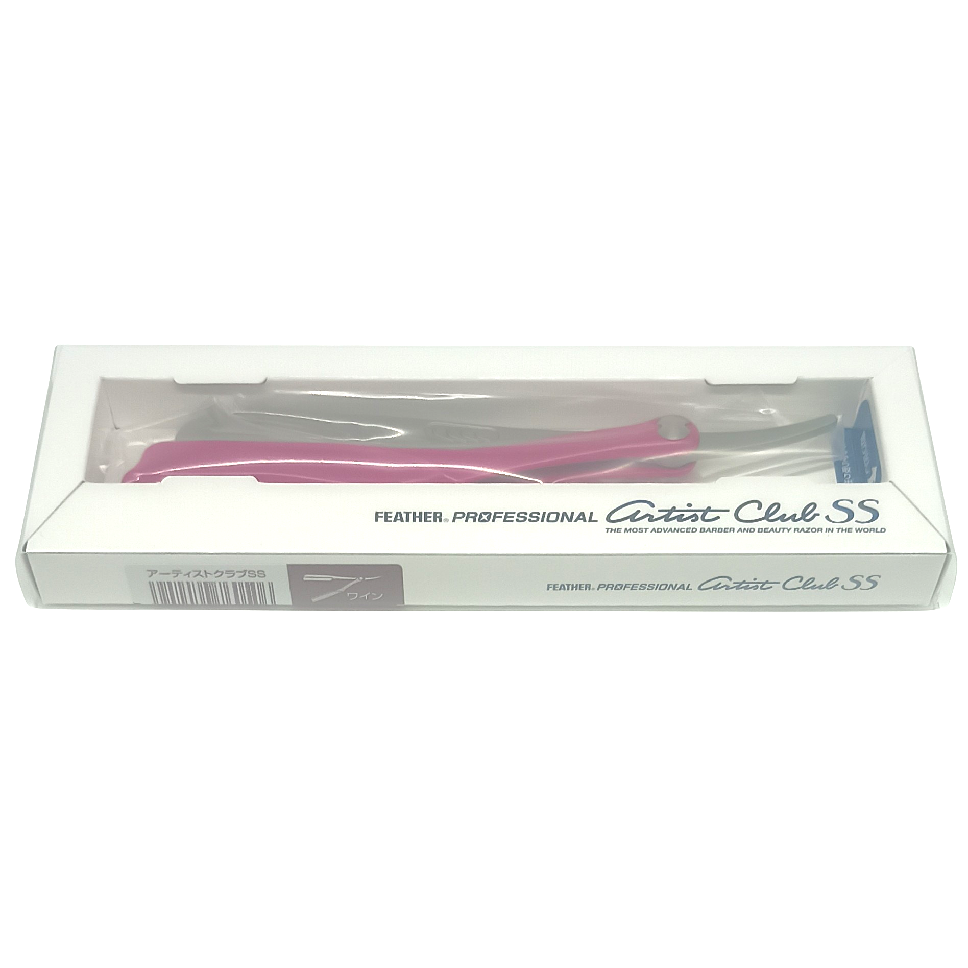 wine red straight razor feather ss 1